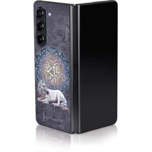 Celtic Unicorn by Brigid Ashwood Galaxy Z Fold5 5G Skin